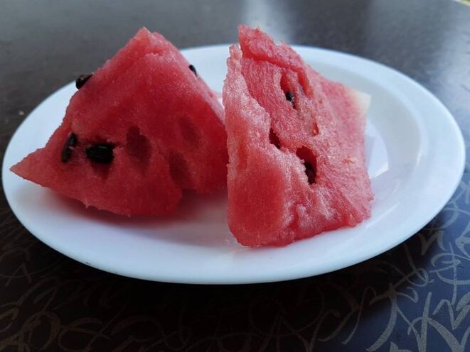 ميزة البطيخ هي فقدان الوزن